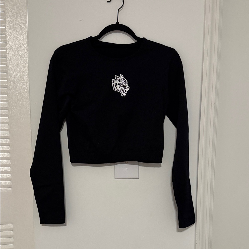 Darc Sport Black Long Sleeve Crop Top